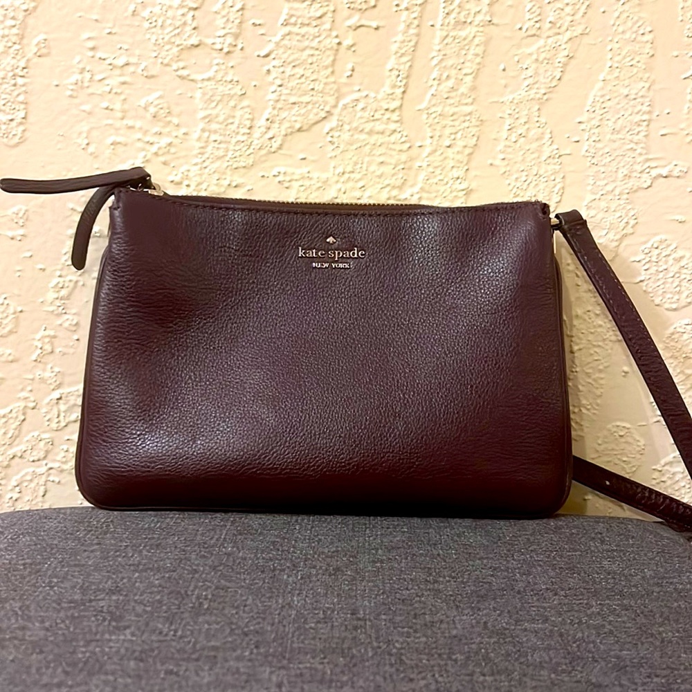 Kate Spade Leather Maroon Crossbody